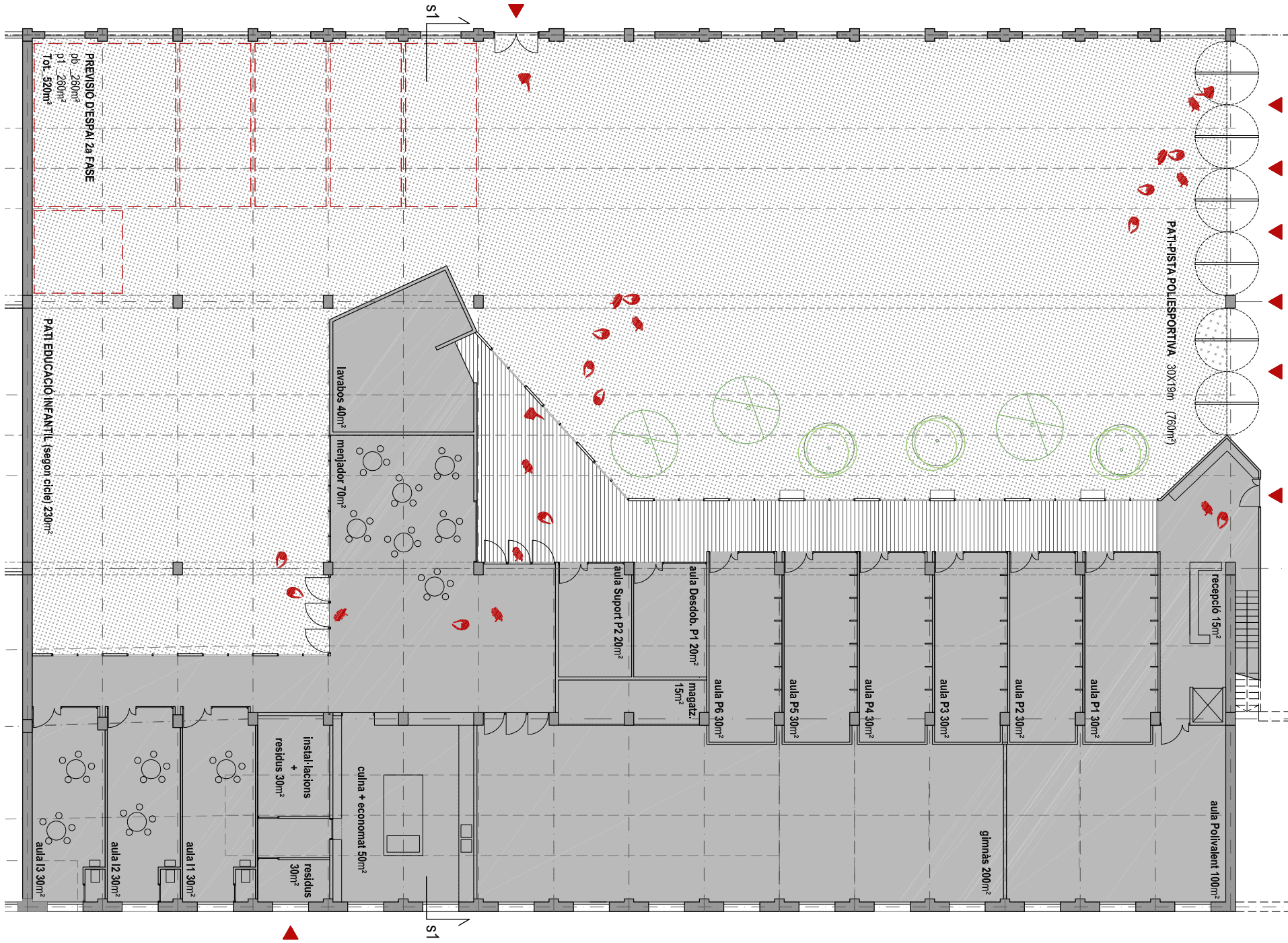 Planol del projecte arquitectònic